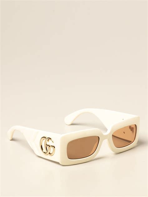 gucci white frame circle glasses|gucci glasses case price.